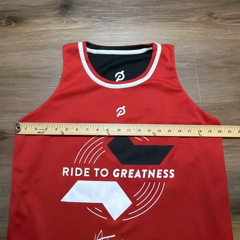Peloton Alex Toussaint Ride to Greatness Reversible Jersey Shirt SMALL Black Red - Picture 4 of 9